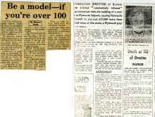 Lenkiewicz press clipping seeking elderly models